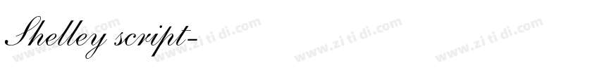 Shelley script字体转换